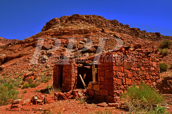 Abandoned Rock Cabin at Soap Creek, BLM